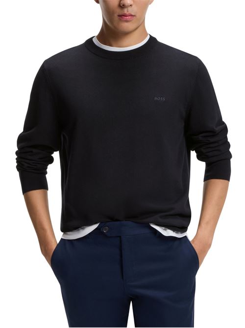 Maglione girocollo in cotone Hugo Boss | 50556344404